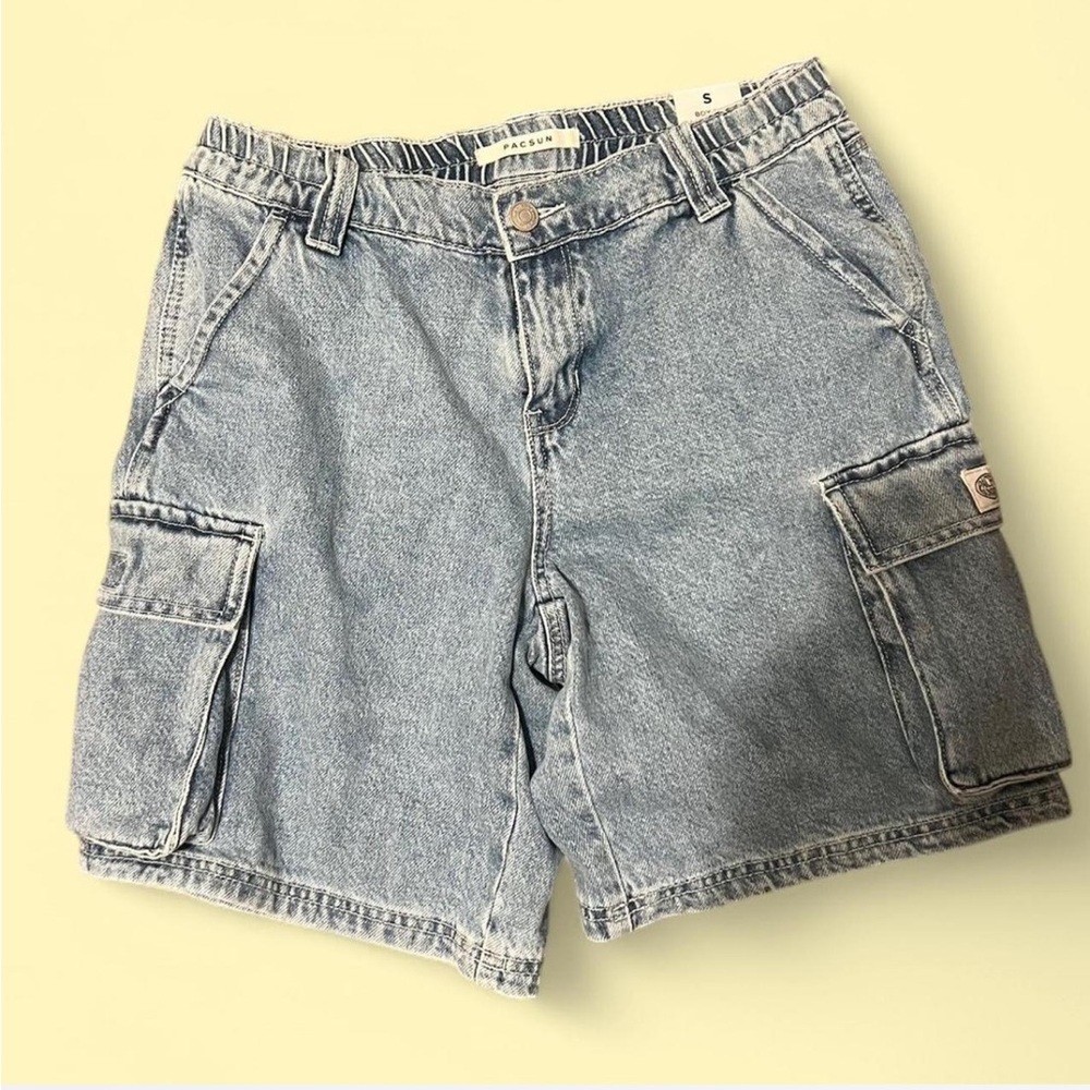 PacSun Light Blue Cargo Shorts